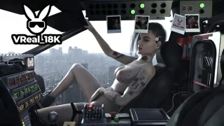 VReal_18K Judy Alvarez masturbating in DeLorean – Parody Crossover Cyberpunk 2077 and Back to the Future – Back to The 2076